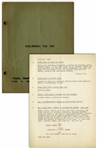 Moe Howards 35pp. Script Dated March 1936 for The Three Stooges Film Half-Shot Shooters -- Very Good Plus Condition